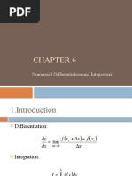 Numerical Differentiation and Integration