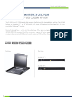 Single Rail LCD Console (PS/2-USB, VGA) : CL1000 (CL1000M: 17" LCD CL1000N: 19" LCD)