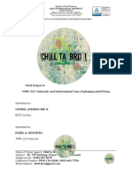 Final Output in TMPE 215-Domestic and International Tour, Packaging and Pricing