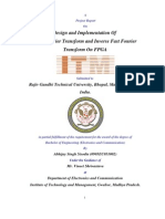 Dissertation - Implementation of Fast Fourier Transform On FPGA