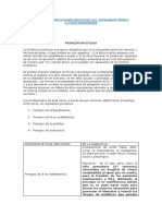 Principios éticos afectados en la narrativa de un caso clínico