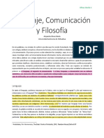 Lenguaje Comunicación y Filosofía