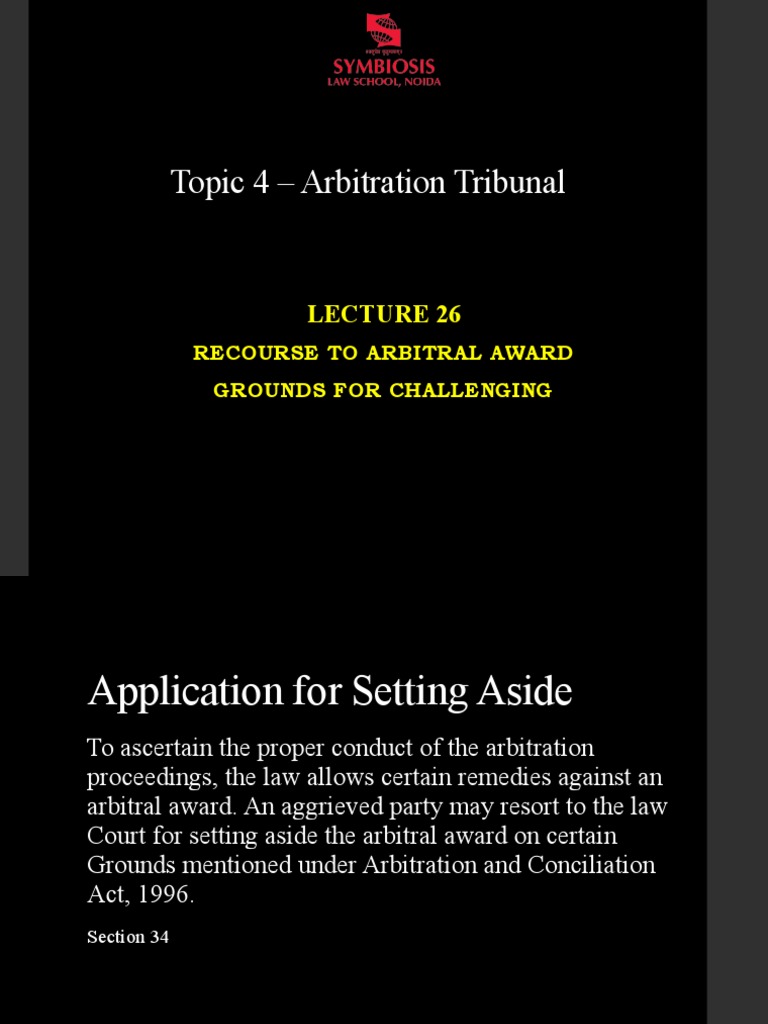 Grounds for Challenging Arbitral Awards | PDF | Arbitration | Arbitral ...