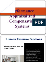 Performance Appraisal and Compensation Systems