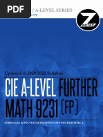 Caie A2 Further Maths 9231 Further Pure 2