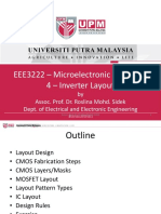 EEE3222 - Microelectronic Principles 4 - Inverter Layout