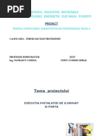 executia instalatiei de iluminat si forta