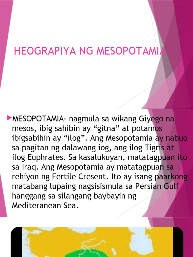 Heograpiya Ng Mesopotamia Pdf