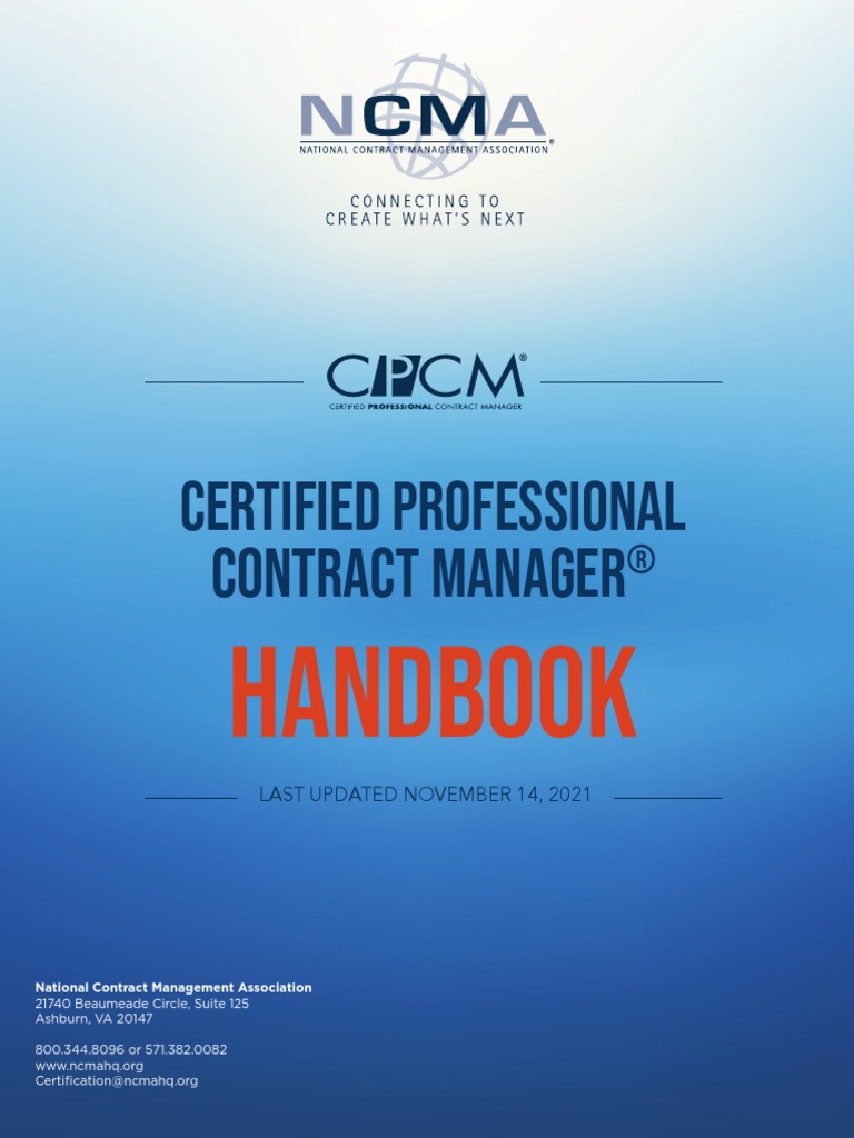 Accredited Contract Manager Certification – DDKGWB