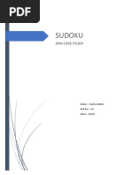 Sudoku: Daa Case Study