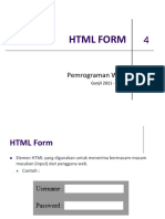 PEMROGRAMAN WEB - Pertemuan 4 - Materi Tambahan