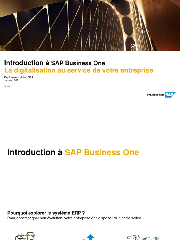 Introduction To SAP Business One FR | PDF | Application | Business