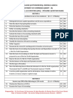 Loyola College (Autonomous), Chennai 600034 Department of Commerce (Shift - Ii) Uco1501 Financial Accounting (MC) - Dynamic Question Bank