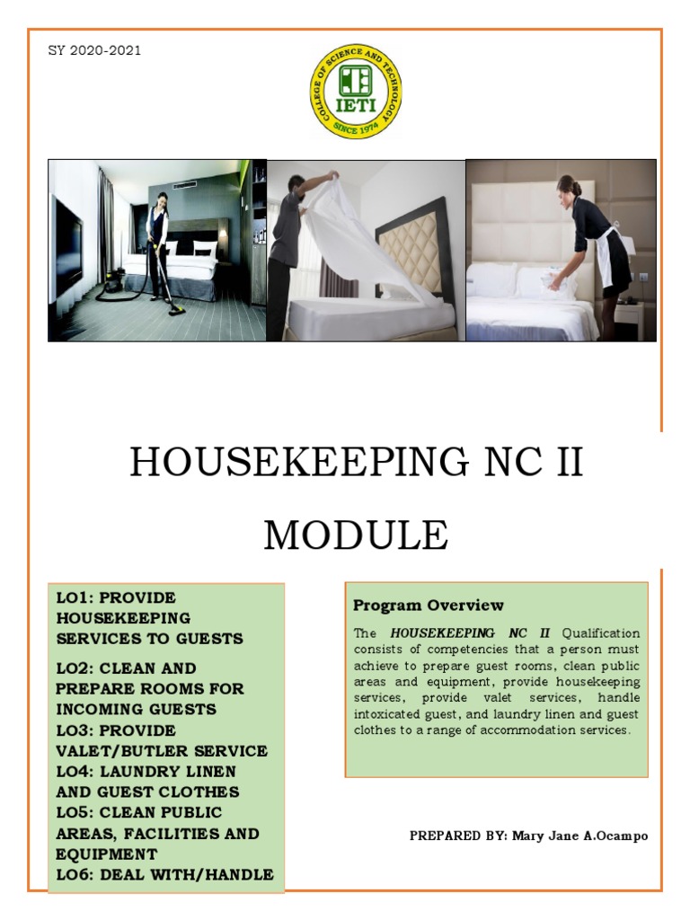 HRST Housekeeping Module Complete | PDF | Hotel | Housekeeping