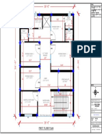 First Floor Plan: and Not Scaled. Given in Feets & Inches. 1. Drawing and Dimensions Are Only To Be Read