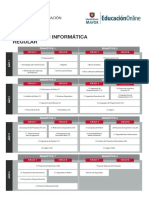 Estructura de Dictacion Educacion Online Ingenieria en Informatica Plan Regular Umayor