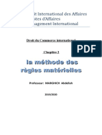 Chapitre 2 La Méthode Des Règles Matérielles