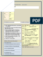 Subject and Object Pronouns: (Exercises)