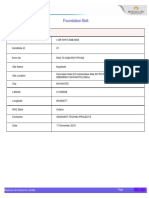 Inspection Report - Foundation Bolt