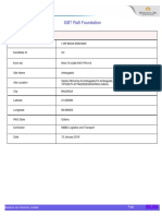 Inspection Report - GBT Raft Foundation