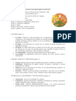 Qué nutrientes nos proporcionan los principales grupos de alimentos