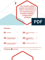 Les Marchés Publics Passés Sans Publicité Ni Mise en Concurrence Et Les Marchés Publics À Procédure Adaptée Fondamentaux Juridiques