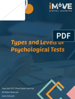 Types and Levels of Psychological Tests