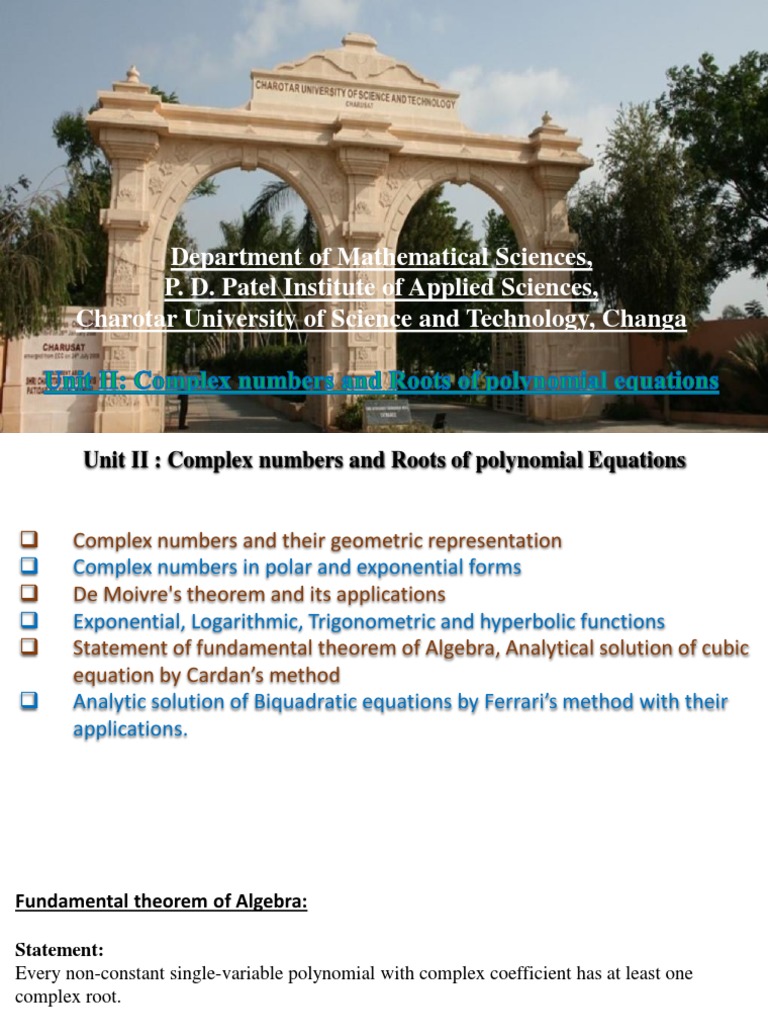 MA143 - 2020 - Section1 - Unit 2 - Cardan's Method & Ferrari's Method ...