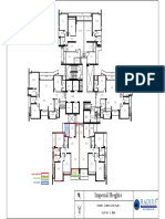 Floor plan of a 3 bedroom house with detailed measurements