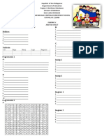 Answer Sheet Fil Module 1 Quarter 2