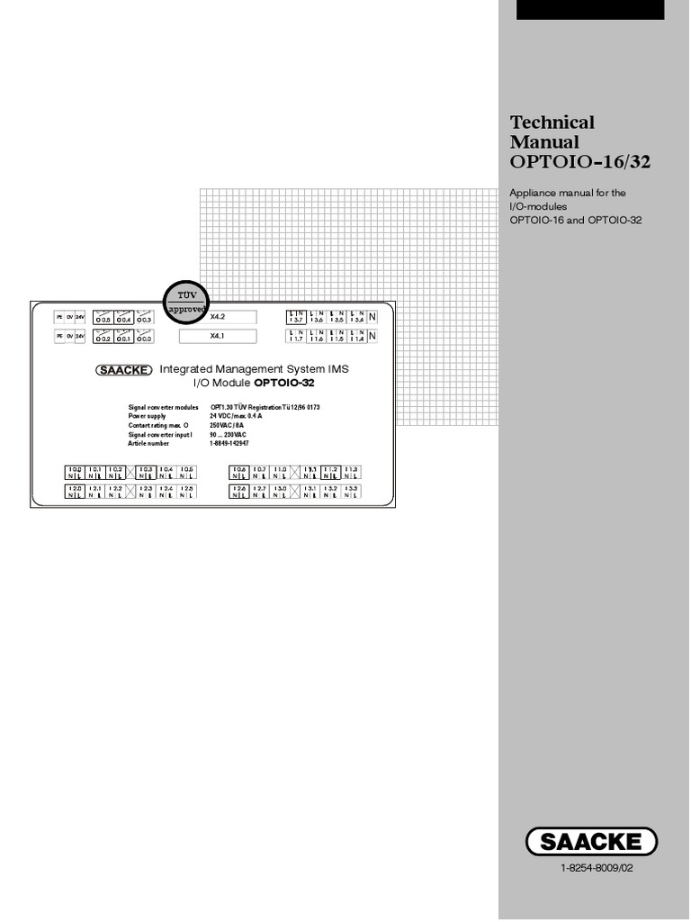Technical Manual OPTOIO - 16/32: Integrated Management System IMS I/O ...