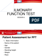 Pulmonary Function Test: Session 2