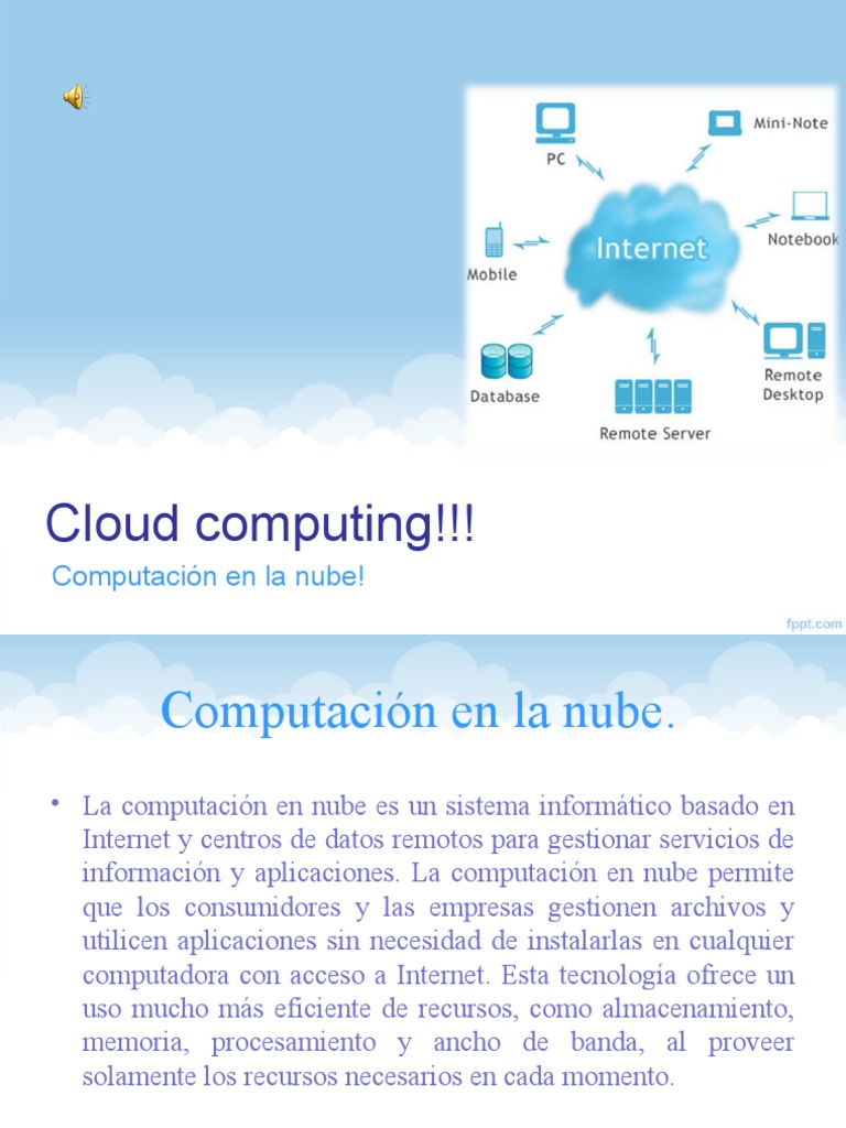 Introducción a la Computación en la Nube | PDF | Computación en la nube ...