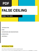 False Ceiling: MMBC 7Th Sem