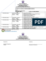 Department of Education: Individual Daily Log and Accomplishment Report