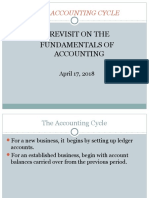 A Revisit On The Fundamentals of Accounting