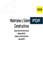 Materiales y Sistemas Construcivos