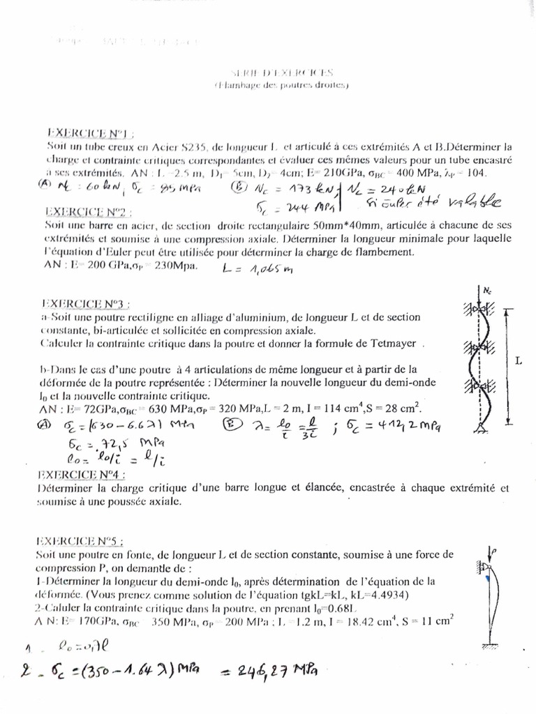 Flambage des poutres et tubes en acier | PDF | Flambage | Matériaux