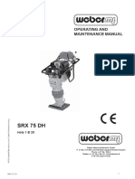 Operating and Maintenance Manual SRX 75 DH - Manualzz