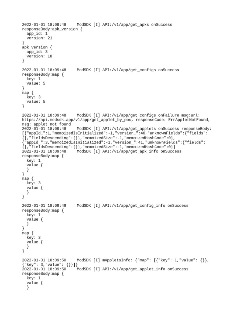ModSDK API Response Overview | PDF | Technical Communication | Software