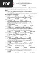 Third Periodic Test Mapeh 8: Division of Malabon City