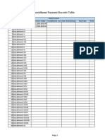 KPR Installment Payment Records Table