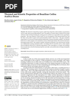 Applied Sciences: Thermal and Kinetic Properties of Brazilian Coffea Arabica Beans