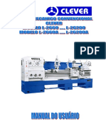 Manual de Instruções - Tornos L26 - L26A