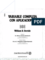 Variable Compleja Con Aplicaciones - W. Derrick - 2ed
