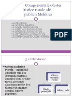 Tema 3. Componentele Ofertei Turistice Rurale Ale Republicii Moldova