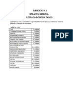 Ejercicios n.2 Balance General y Estado de Resultados