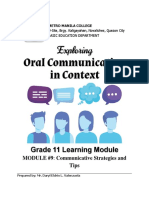 Oral Comm Module 9