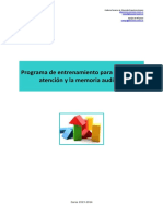 Programa de Entrenamiento Para Mejorar Atención y Memoria Auditiva.