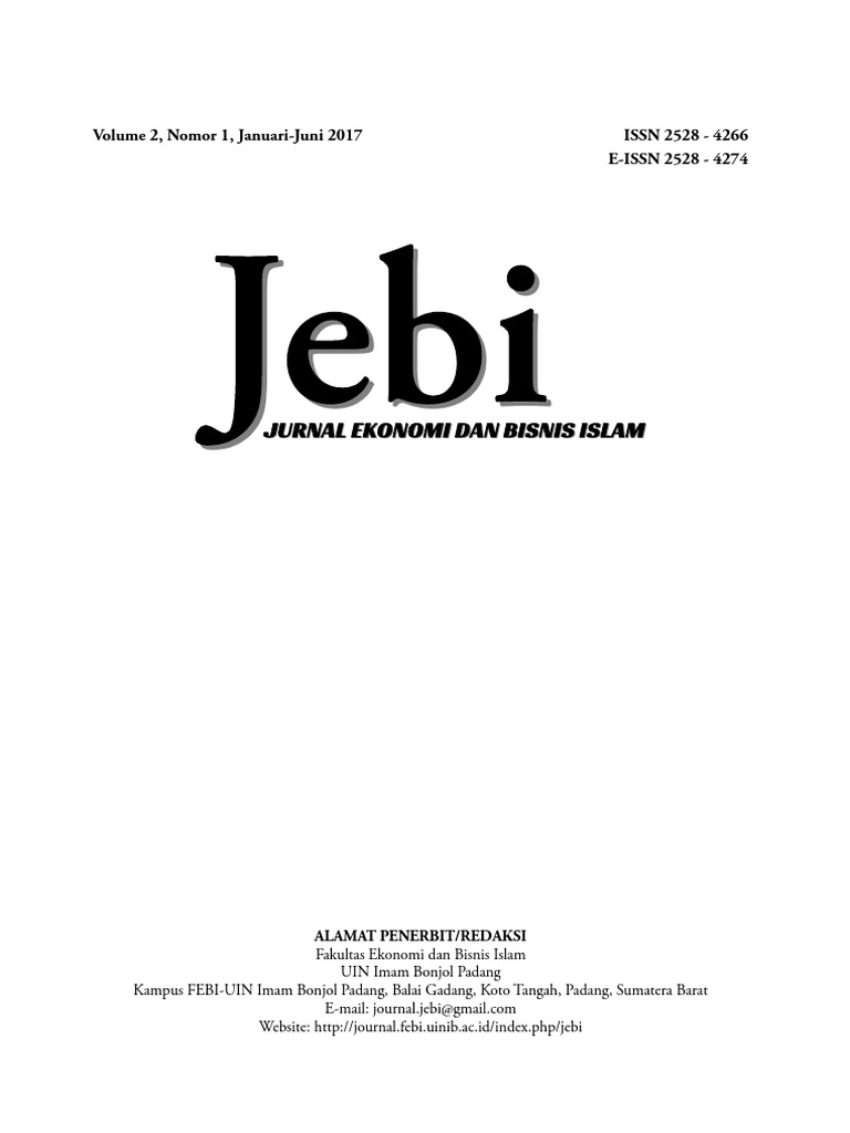 JEBI: Jurnal Ekonomi dan Bisnis Islam | PDF